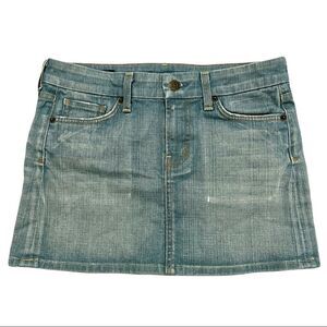 Citizens of Humanity Bridgette #308 Stretch Denim Mini Skirt Sz 27